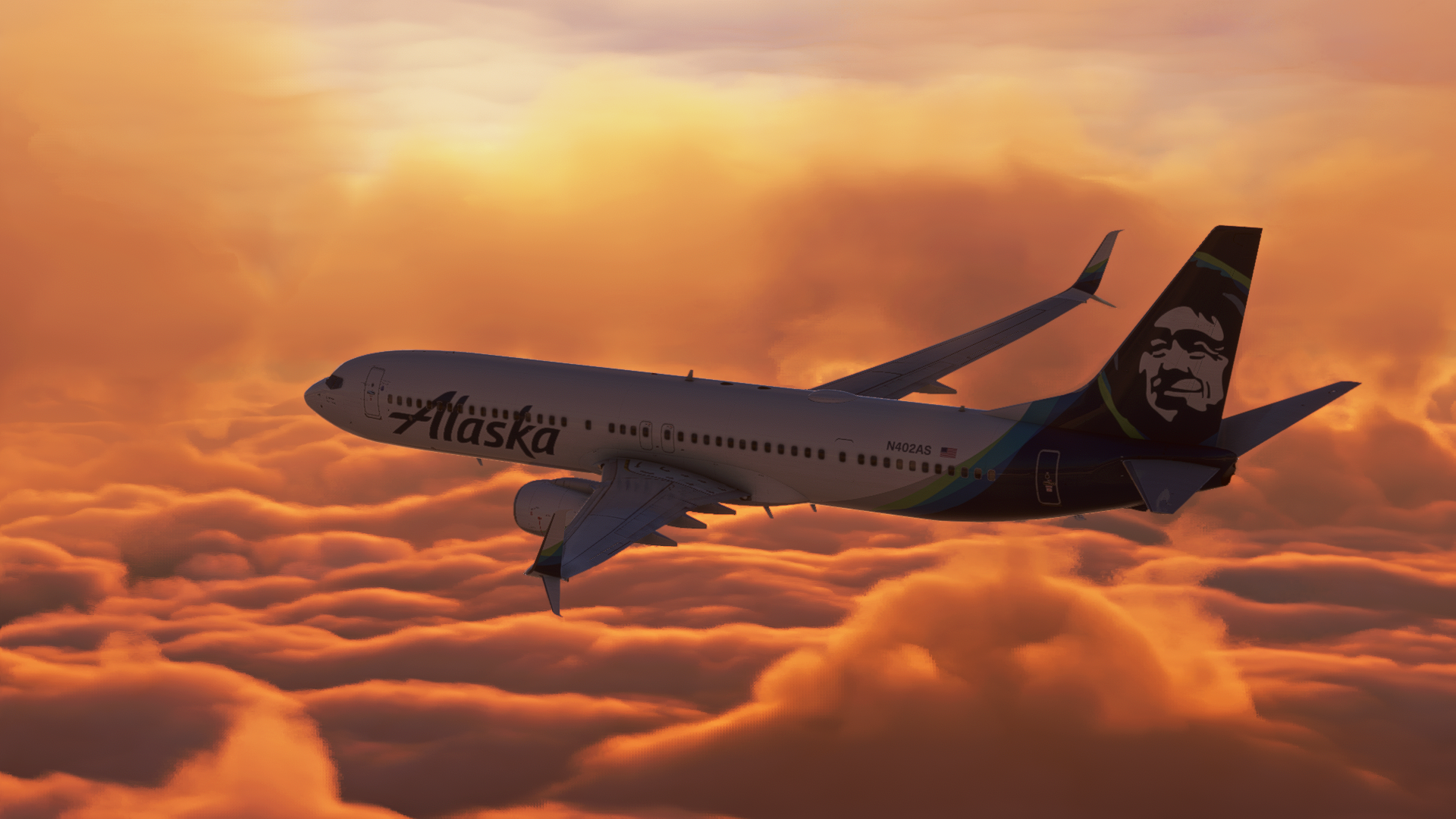 AlaskaVA community flight photo